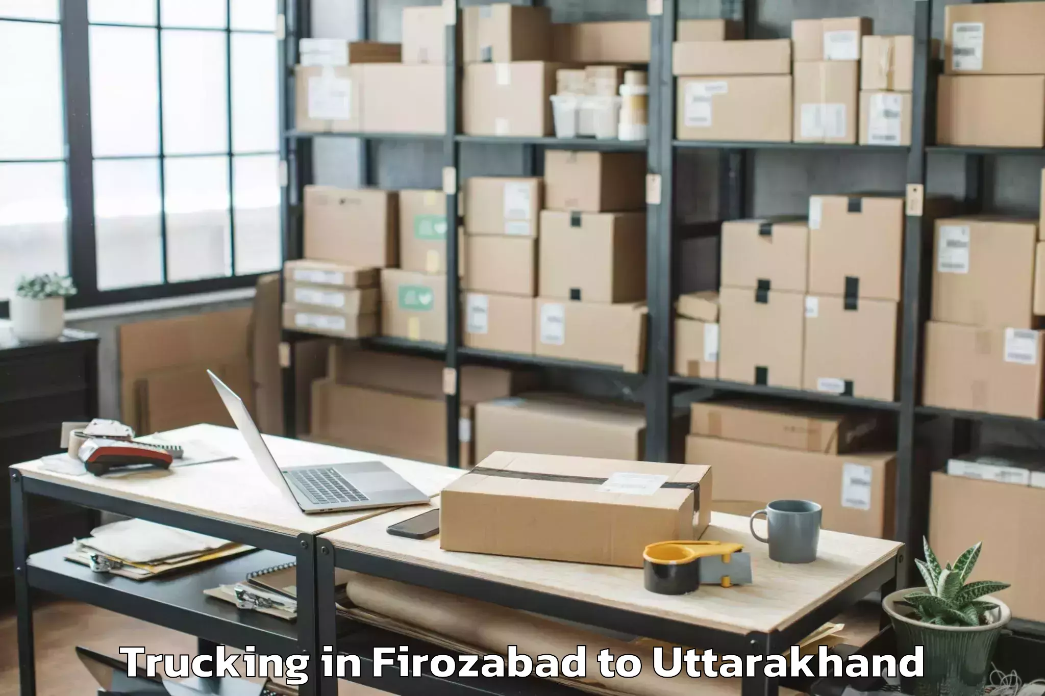 Book Firozabad to Icfai University Dehradun Dehr Trucking